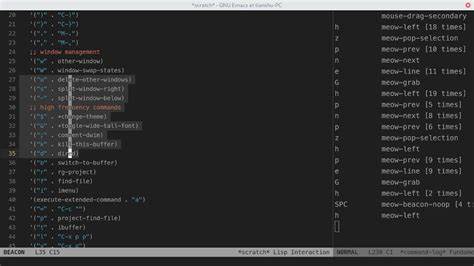 Meow: Yet another modal editing on Emacs