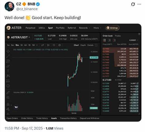 HYPE hits an all-time high as Binance founder shouts out rival DEX Aster