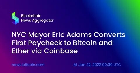 NYC Mayor Adams to Convert First Paycheck to Cryptocurrency - TIME