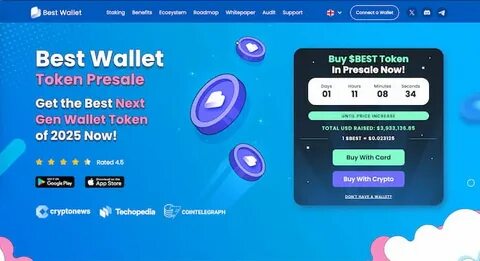 Is Best Wallet Token the Next 10x Crypto? $BEST Presale Nears $10M as Wallet Adoption Skyrockets - FinanceFeeds