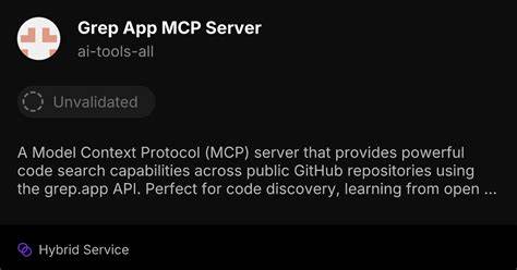 Show HN: Grep App MCP