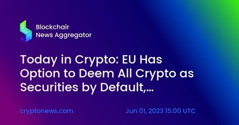 A Large Portion of EU Crypto Payments Is Spent on Retail and Food - MSN