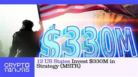 12 U.S. States Invest $330 Million in Strategy Stock for Bitcoin Exposure - Coinpedia