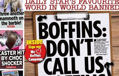 Boffins bid to stop media calling them boffins [Press Gazette, 2023]