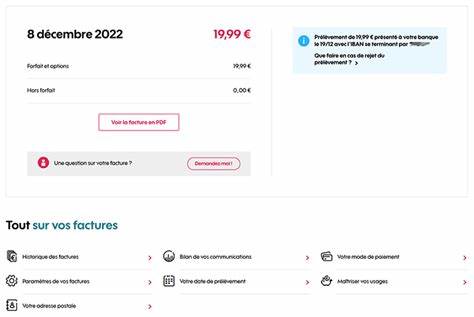 Espace Client Sosh - Factures