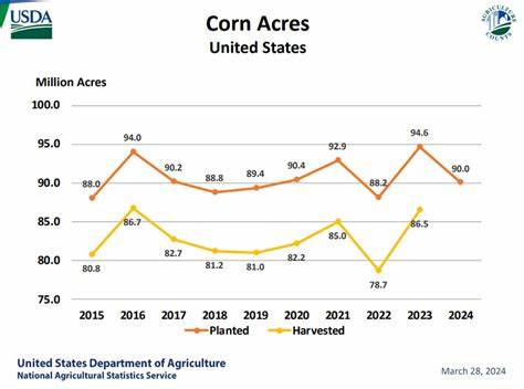 Corn Slipping Even as Acres Hit Below Expectations
