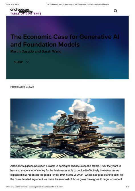 The Economic Case for Generative AI and Foundation Models - Andreessen Horowitz