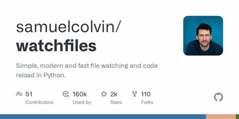 Watchfiles: Simple, modern and fast file watching for Python, written in Rust