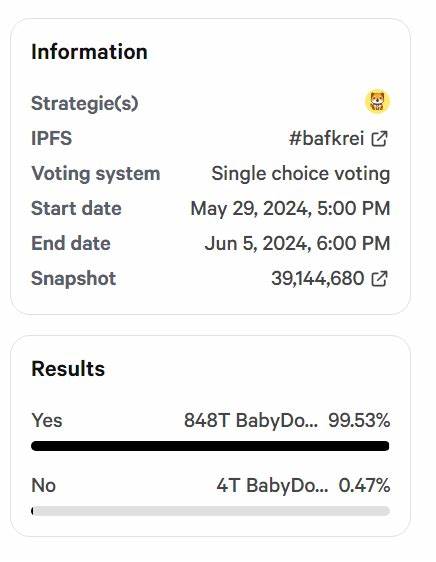 Baby Doge Community Voting on First Multichain Destination - BSC News