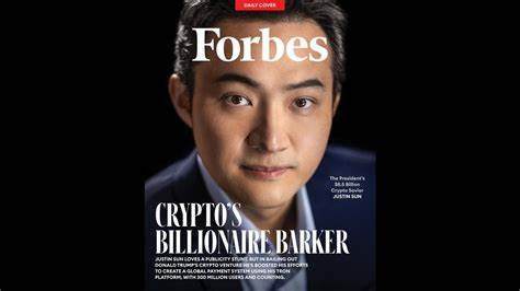 Justin Sun Featured on Forbes Cover: Eastern Crypto Leader Reshapes 