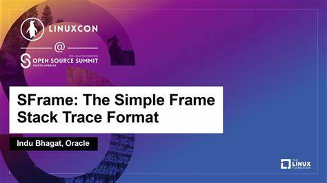 SFrame Stack Trace Format