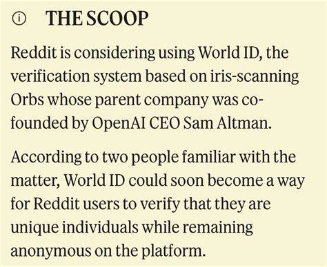 Reddit Weighs Sam Altman’s Iris-Scanning World ID for User Checks