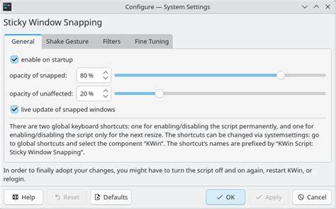 Sticky snap: a better snapping algorithm