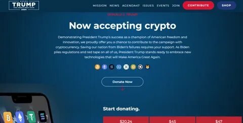 Trump Campaign Now Accepts Crypto Donations - Forbes