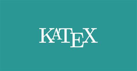 KaTeX – Supported Functions