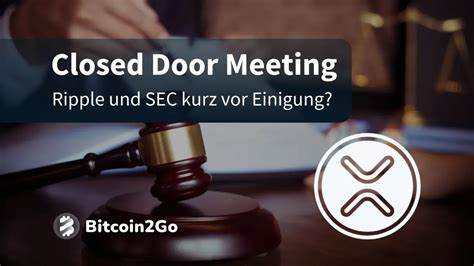 Ripple vs. SEC: Baldige Einigung in Sicht?