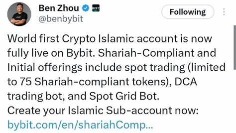 Bybit Announces Launch Of Shariah-compliant Islamic Account - FinanceFeeds