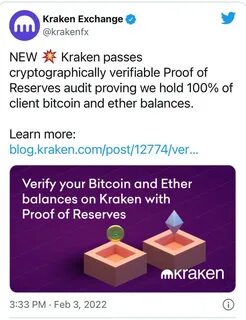 Verify Your Bitcoin and Ether Balances on Kraken with Proof of Reserves - Kraken Blog