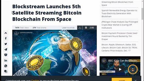 Blockstream Broadcast Bitcoin Blockchain Directly From Satellite Now! - CryptoNewsZ