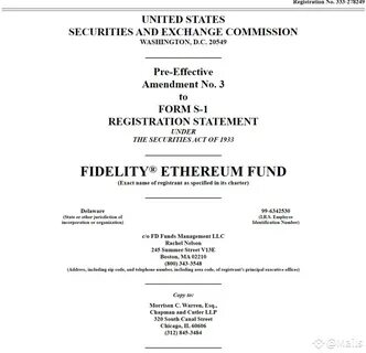 Fidelity files S-1 application with US SEC for spot ETH EFT with staking - Cointelegraph