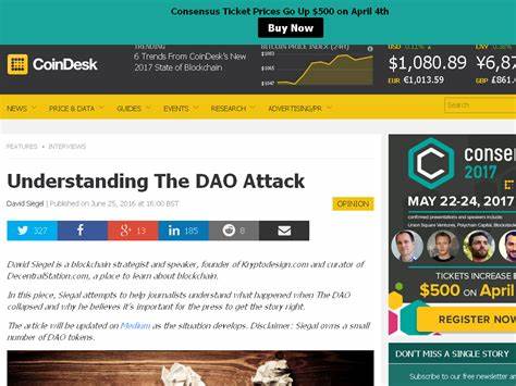 The DAO Attacked: Code Issue Leads to $60 Million Ether Theft - CoinDesk