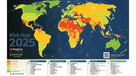 Risk Map 2025: Global Dangers Rise, But Some Nations Become Safer for 