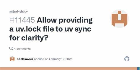 uv: Locking and Syncing