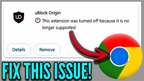 Extension was turned off because it is no longer supported