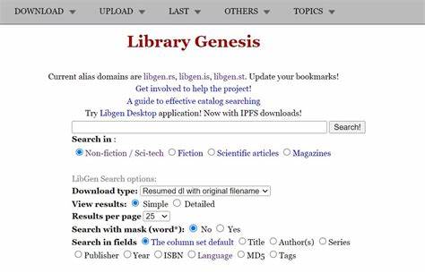 Libgen is down except one URL that displays a message from the US government