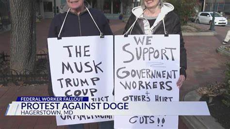 Hagerstown rallies in protest against DOGE’s plans to downsize federal government - Yahoo