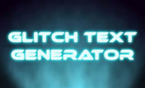 Show HN: TextGlitch – A Glitch Text Generator]