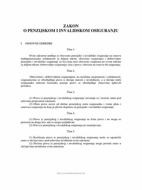 Zakon o PIO RS - fineks.ba