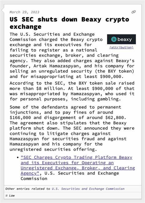 Crypto Exchange Beaxy Shuts Down Amid SEC Charges