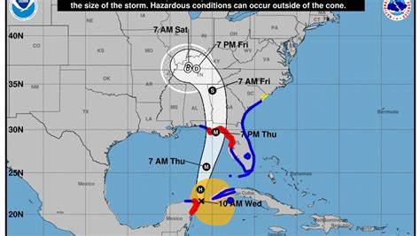 Hurricane Helene Winds Impact Cancun