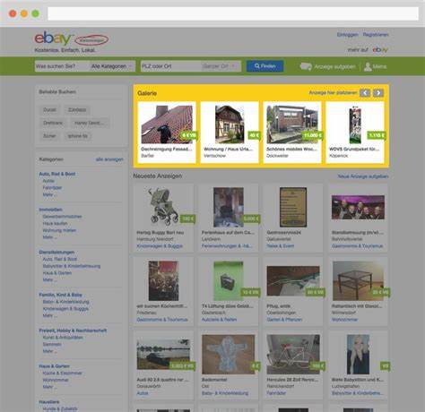 Kleinanzeigen – früher eBay Kleinanzeigen. Anzeigen gratis inserieren 