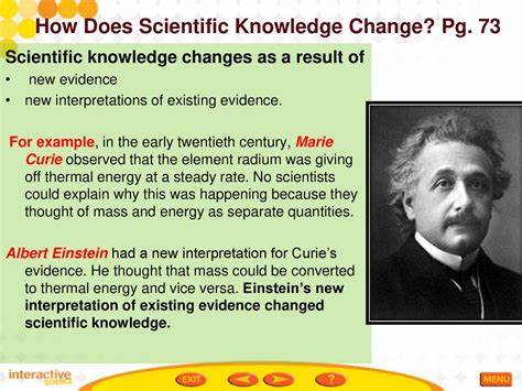 Science has changed, have you? Change is good