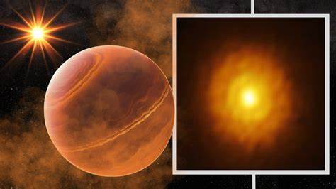 Astronomers find a giant hiding in the 'fog' around a young star