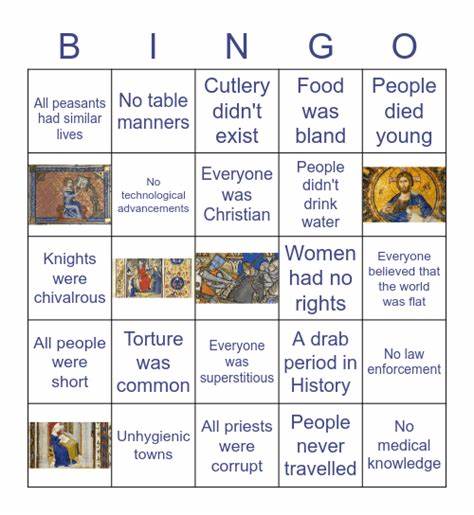 Medieval Myths Bingo