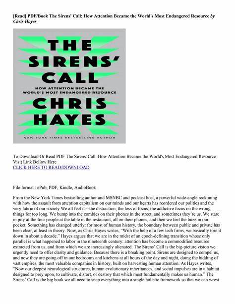 The Sirens' Call How Attention Became the Most Endangered Resource