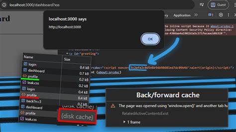 Nonce CSP bypass using Disk Cache