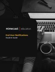 Configuring End User Notification Sets: Student Guide & Policies 