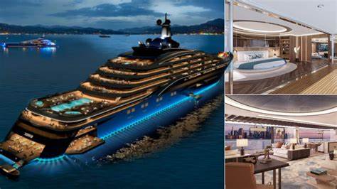 'World's biggest yacht' to set sail with 39 apartments costing $10m each - The Mirror US