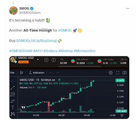 New Solana-Based Meme Coin SMOG Goes Viral – Here's Why Some Traders Are Backing This Airdrop Spectacle For More Gains - CryptoPotato