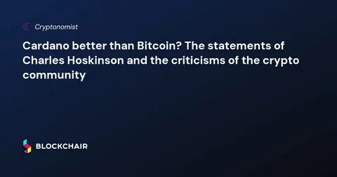 Hoskinson snubbed from White House crypto summit, but Cardano gets a spot