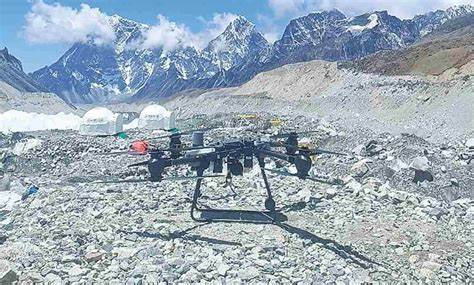 Mount Everest's Trash-Covered Slopes Are Being Cleaned by Drones