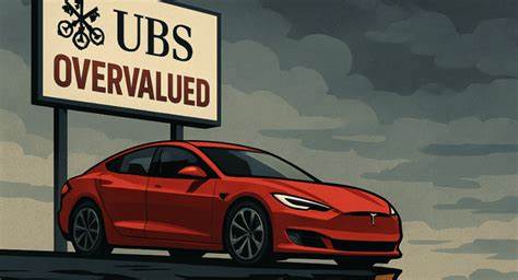 UBS Analysts Say Tesla Stock Remains 'Overvalued' Ahead of Earnings Next Week