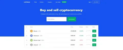 Buy/Sell cryptocurrency - Coinbase