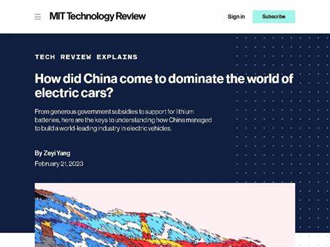 How did China come to dominate the world of electric cars?