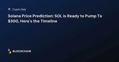 Solana Price Prediction – Is SOL The Best Crypto To Buy Now - TCU