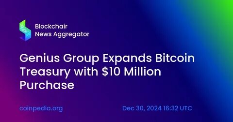 Genius Group Launches $33M Rights Offering to Triple Bitcoin Treasury, CEO Adds 500K Shares - StockTitan